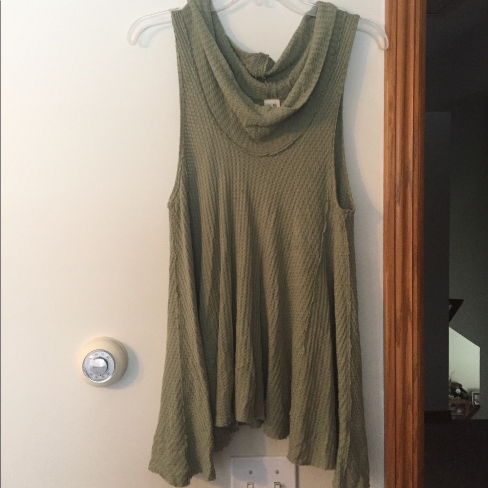 Free people olive green tank